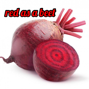 red as a beet