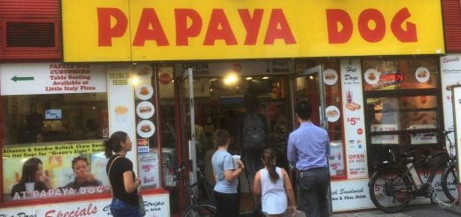 Cheap places to eat in NYC near ELI at Pace_papaya Dog